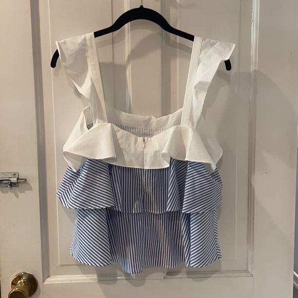 Blue and white Lucy Paris tank top - Picture 4 of 6